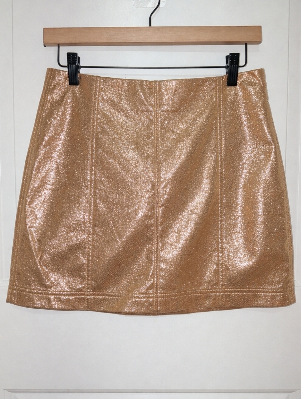 Wild fable Metallic Gold Mini Skirt